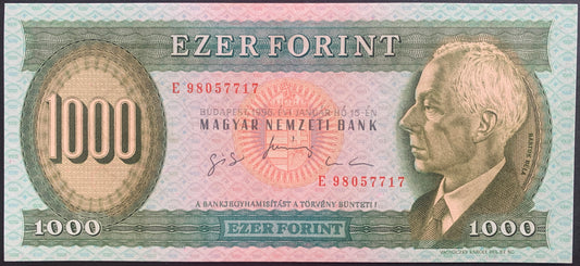 Hungary 1000 Forint 1996 P-176 UNC