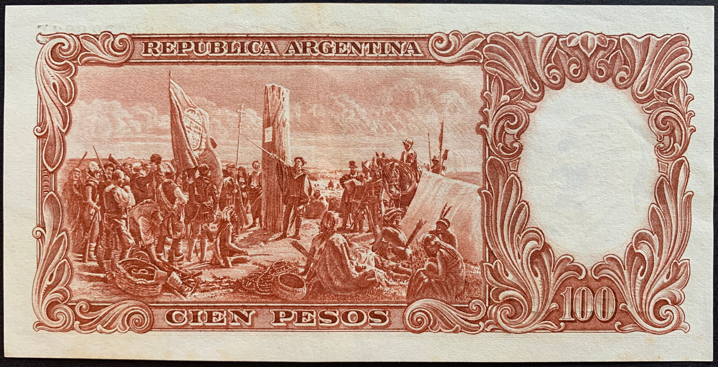 Argentina 100 Pesos ND (1966) P-272c XF