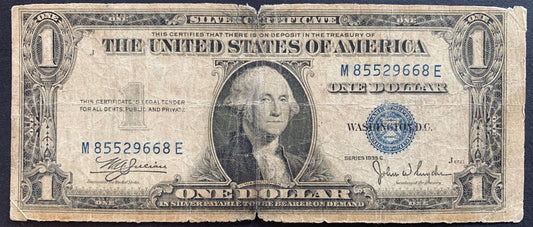 USA Silver Certificate 1 Dollar 1935 C P-416c G blue seal
