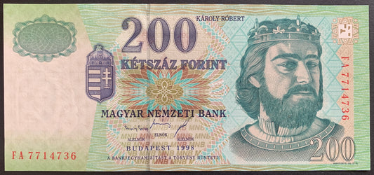 Hungary 200 Forint 1998 P-178 UNC