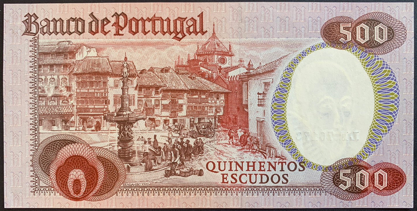 Portugal 500 Escudos 1979 P-177 AUNC