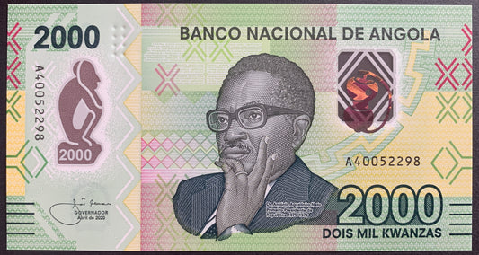 Angola 2000 Kwanzas 2020 P-163 UNC