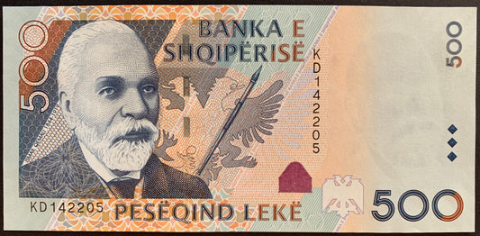 Albania 500 Lekë 2015 P-72b AUNC