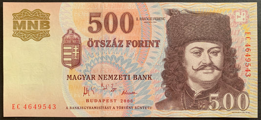 Hungary 500 Forint 2006 P-194 UNC