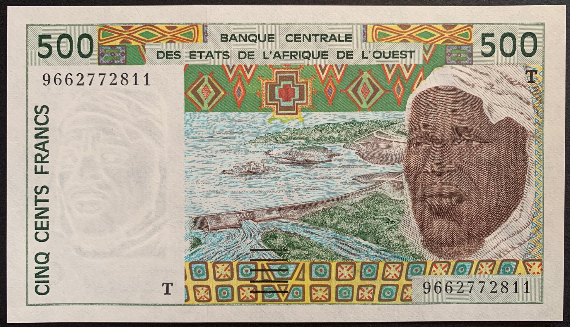 Western African States, Togo 500 Francs 1996 P-810T UNC face