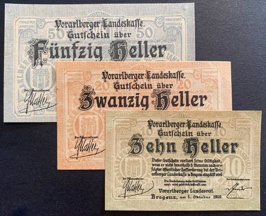 Austria, Vorarlberg Heller Set
