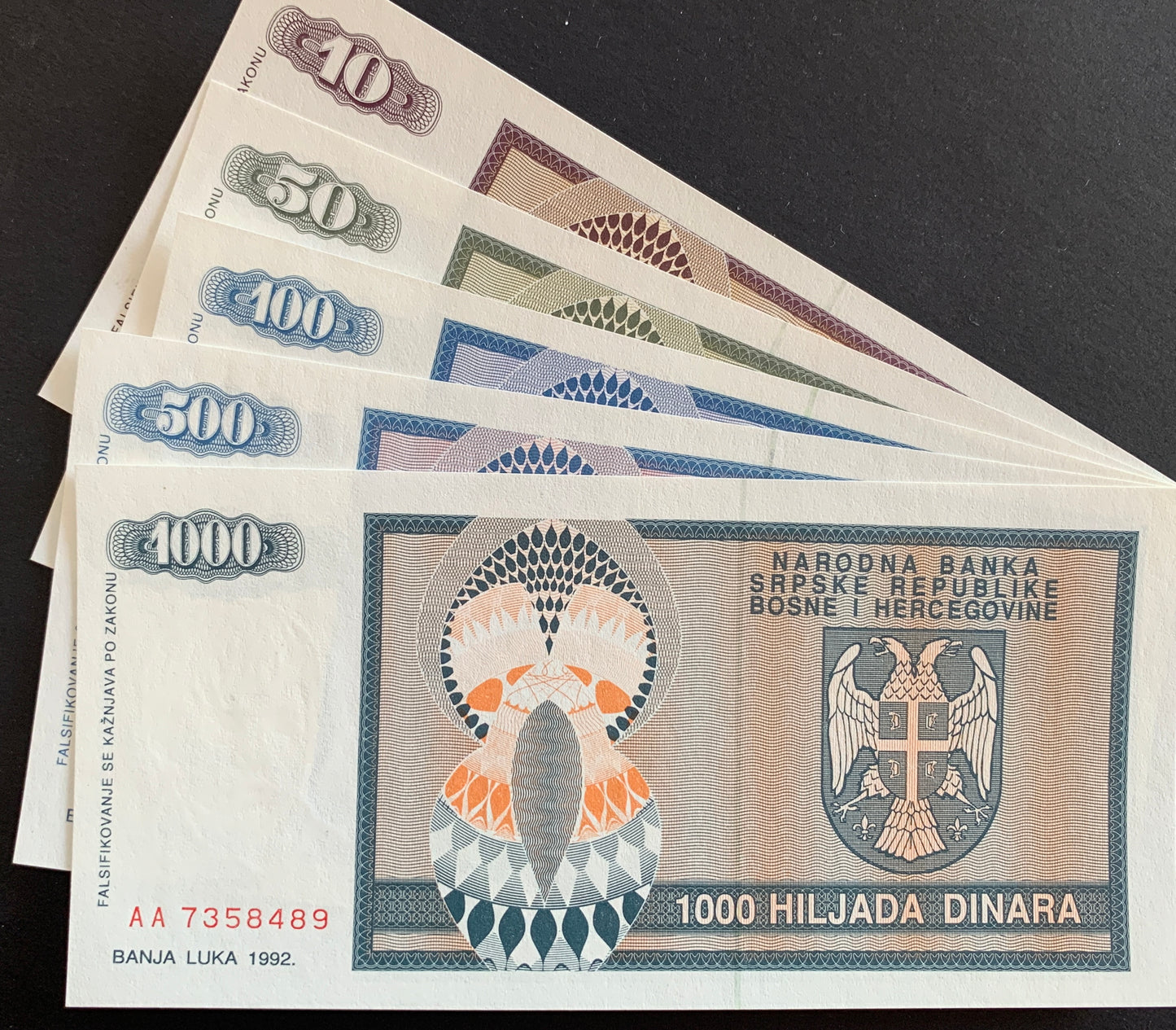 Bosnia Herzegovian Dinar Set