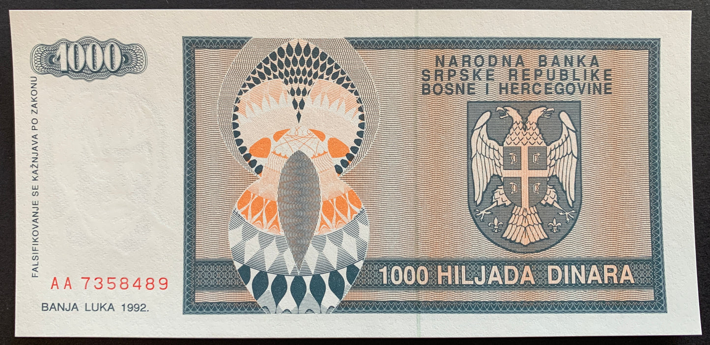 Bosnia Herzegovian Dinar Set