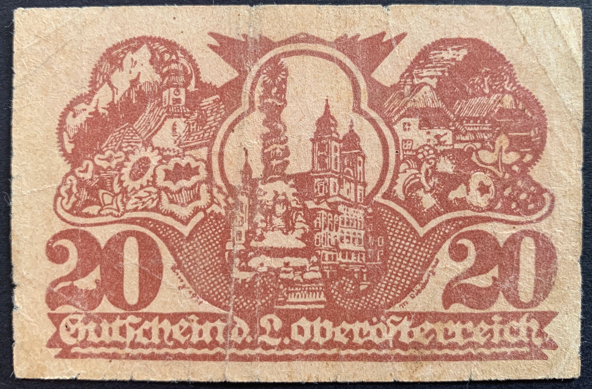 Upper Austria 20 Heller 1921 P- S120a notgeld