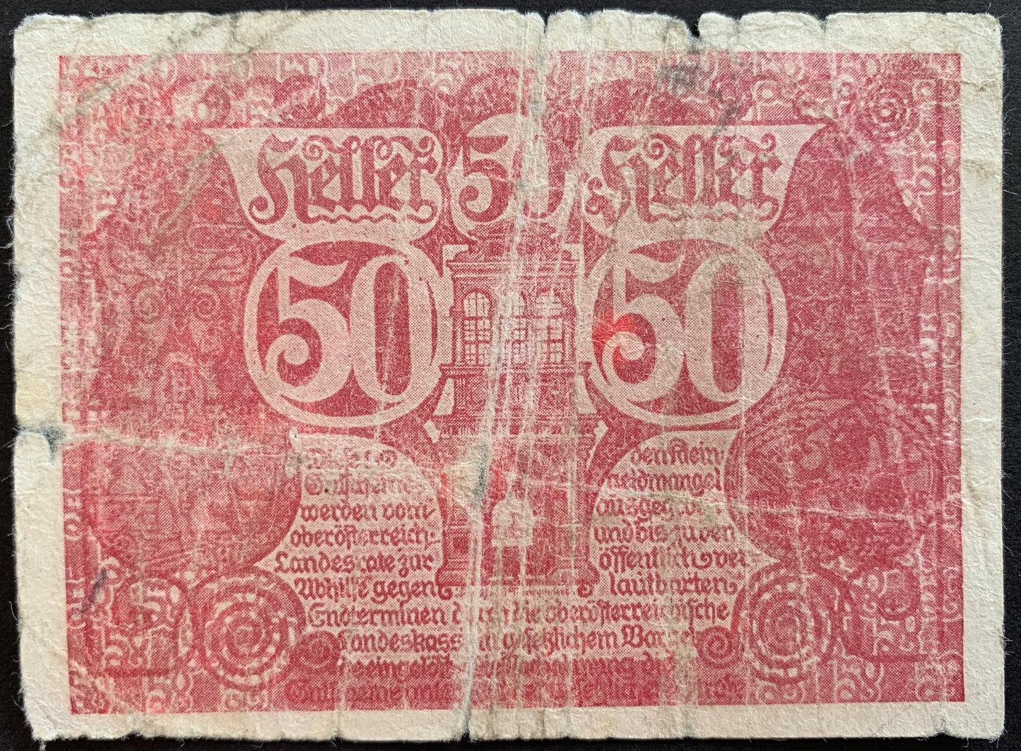 Upper Austria 50 Heller 1920 N-421220 commemorative notgeld