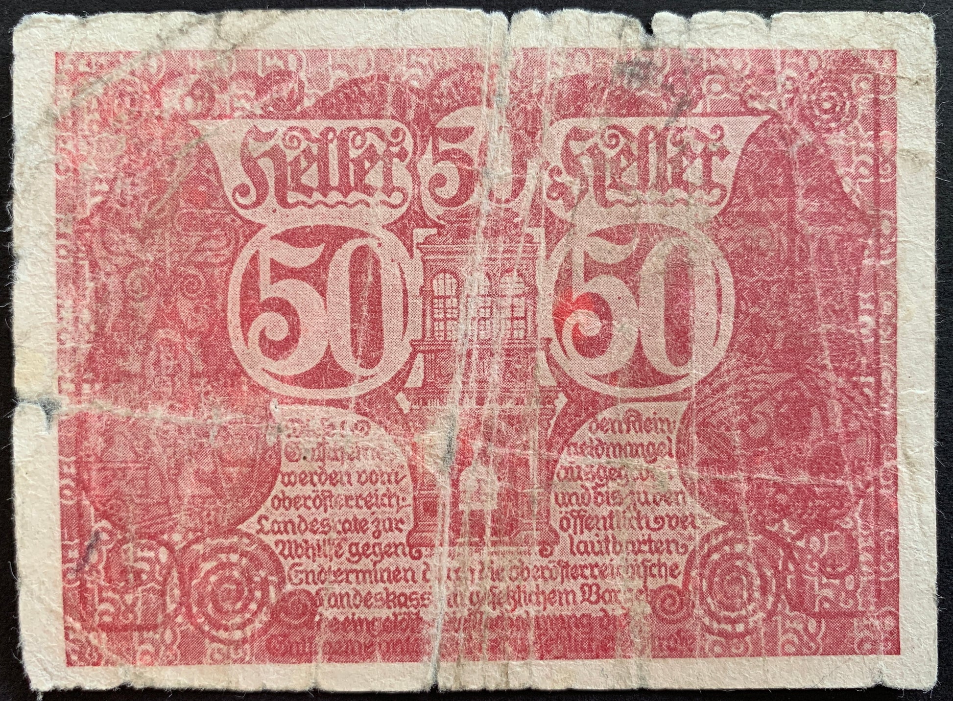 Upper Austria 50 Heller 1920 N-421220 commemorative notgeld