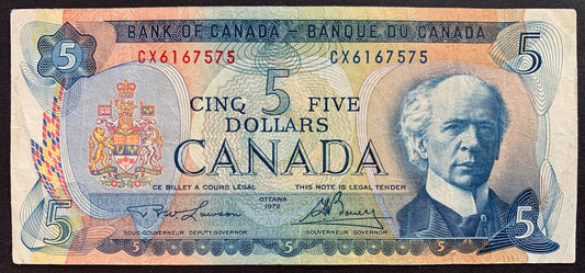 Canada 5 Dollars 1972 P-87 VF