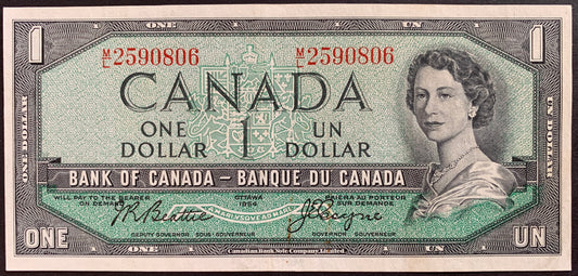 Canada 1 Dollar 1954 P-74a VF