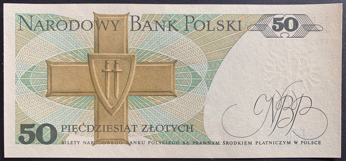 Poland 50 Zlotys 1988 P-142c