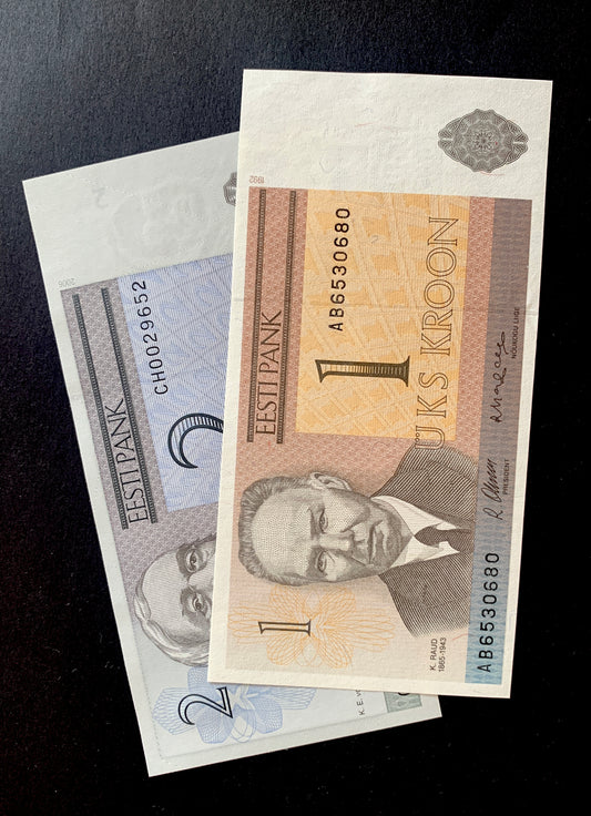 Estonia Kroon banknote Bundle