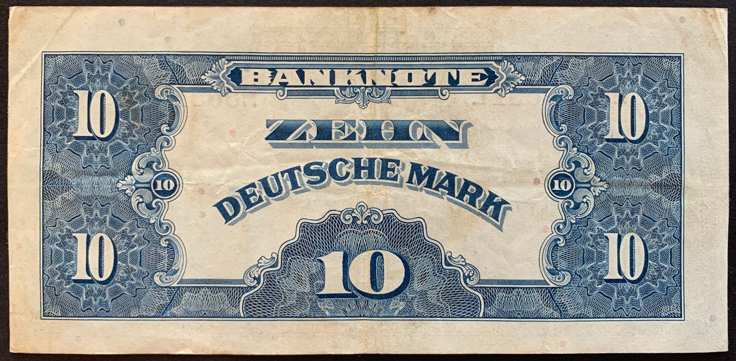 Germany 10 Deutsche Mark 1948 P-5a vintage banknote