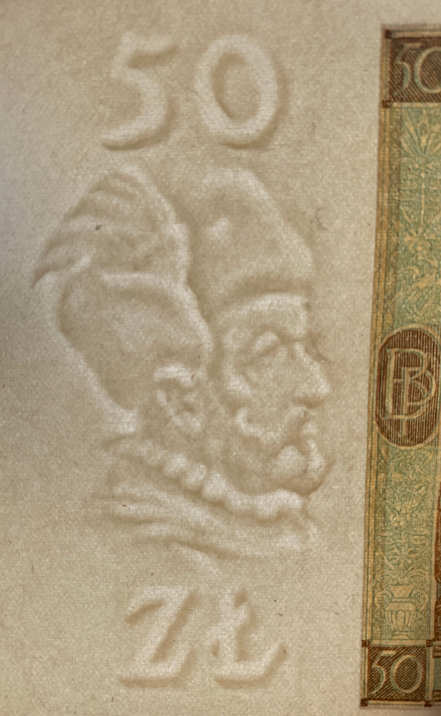 Poland 50 Zlotych 1929 P-71 XF vintage banknote watermark of Stefan Báthory