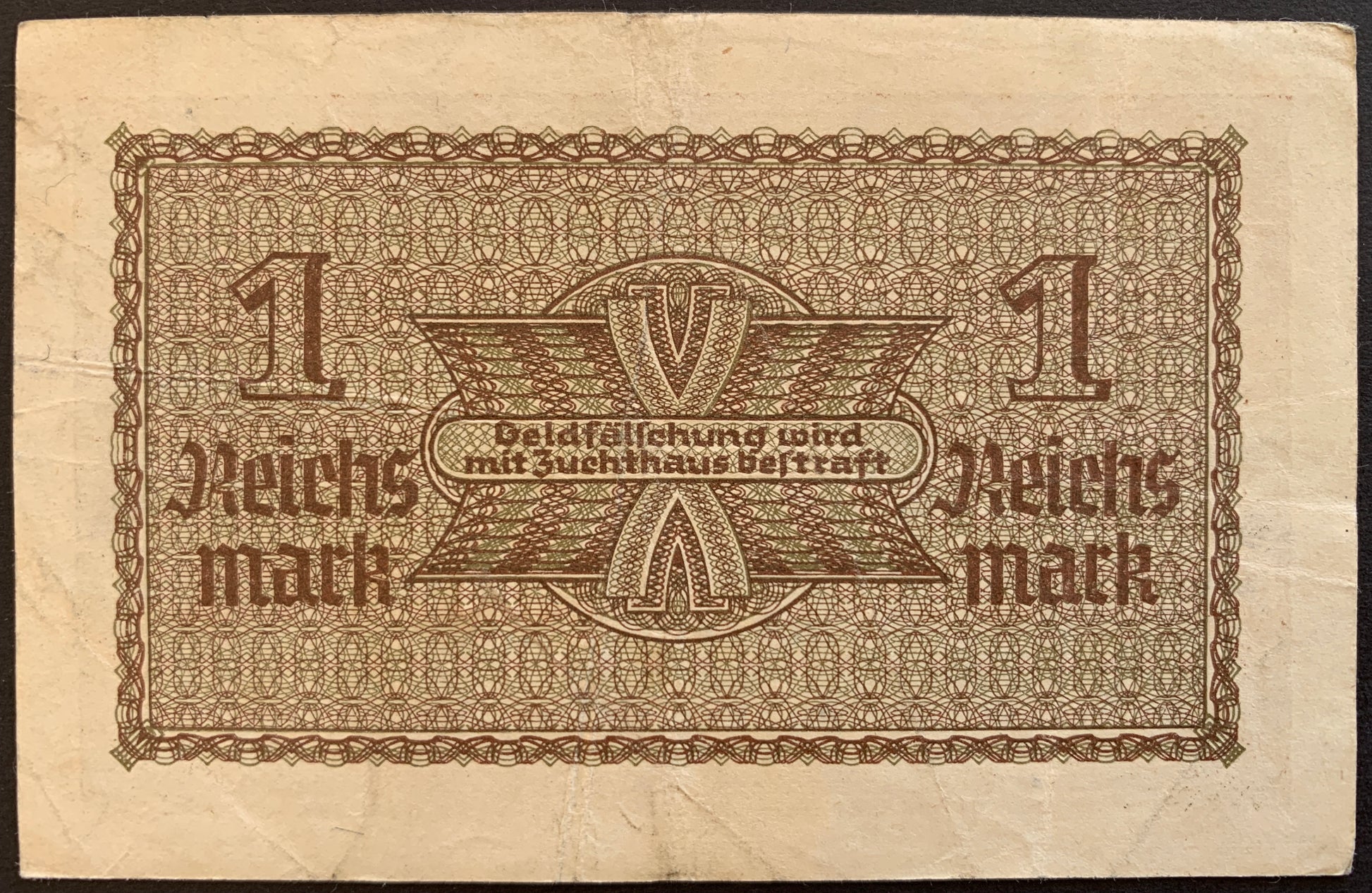Germany, Reichskreditkassenschein 1 Reichsmark ND (1939-1944) P-R136 vintage local banknote