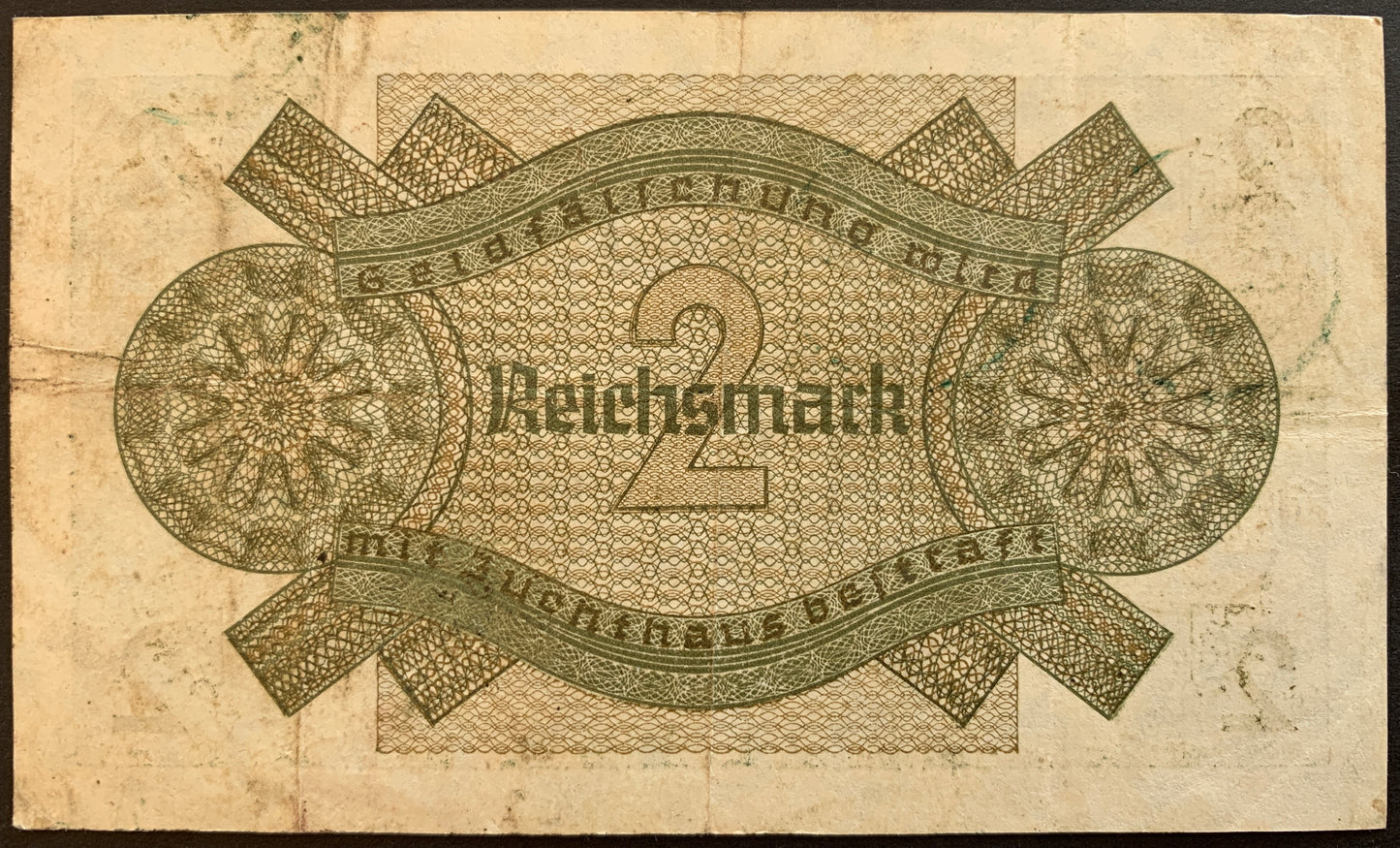 Germany, Reichskreditkassenschein 2 Reichsmark ND (1940-1945) P-R137 vintage local banknote