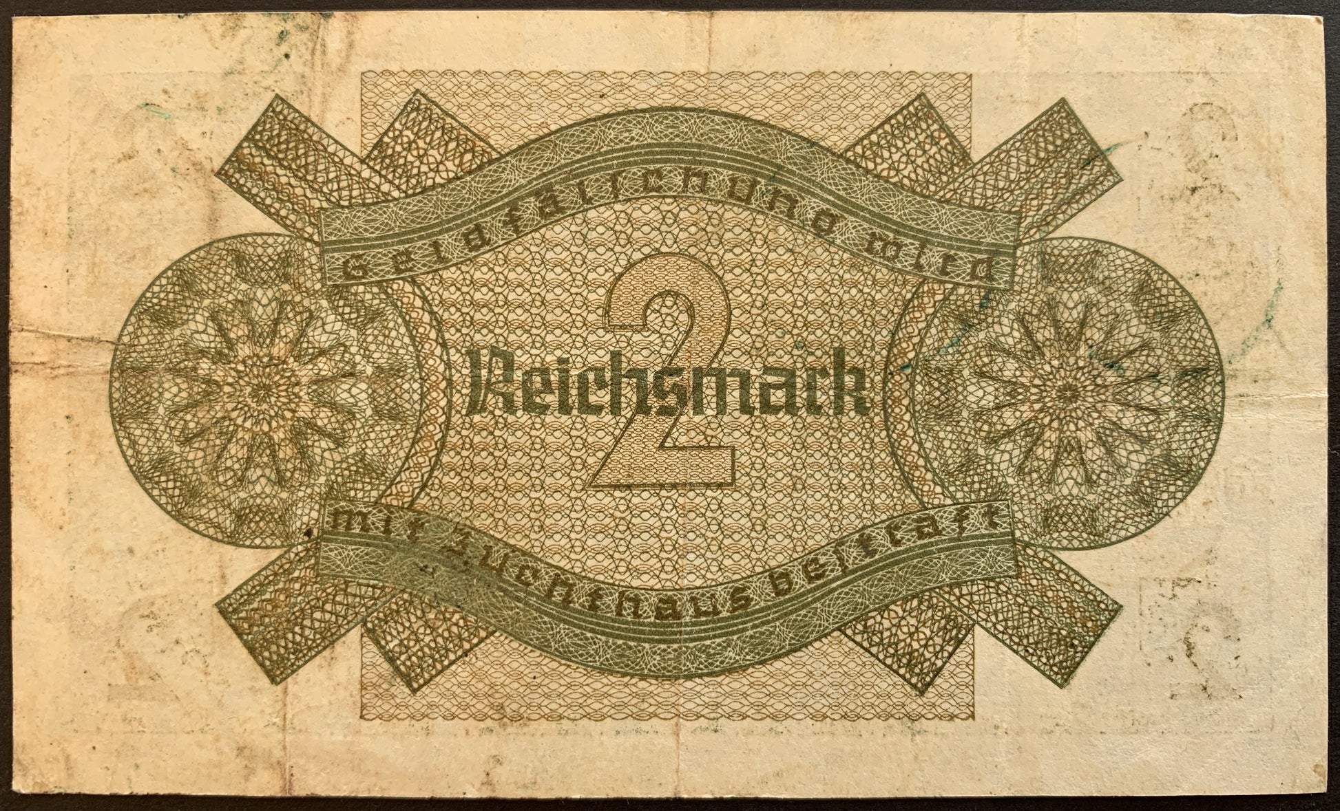 Germany, Reichskreditkassenschein 2 Reichsmark ND (1940-1945) P-R137 vintage local banknote