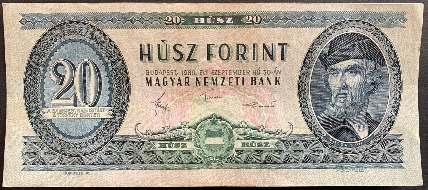 Hungary Vintage Forint Banknote Bundle F-VF