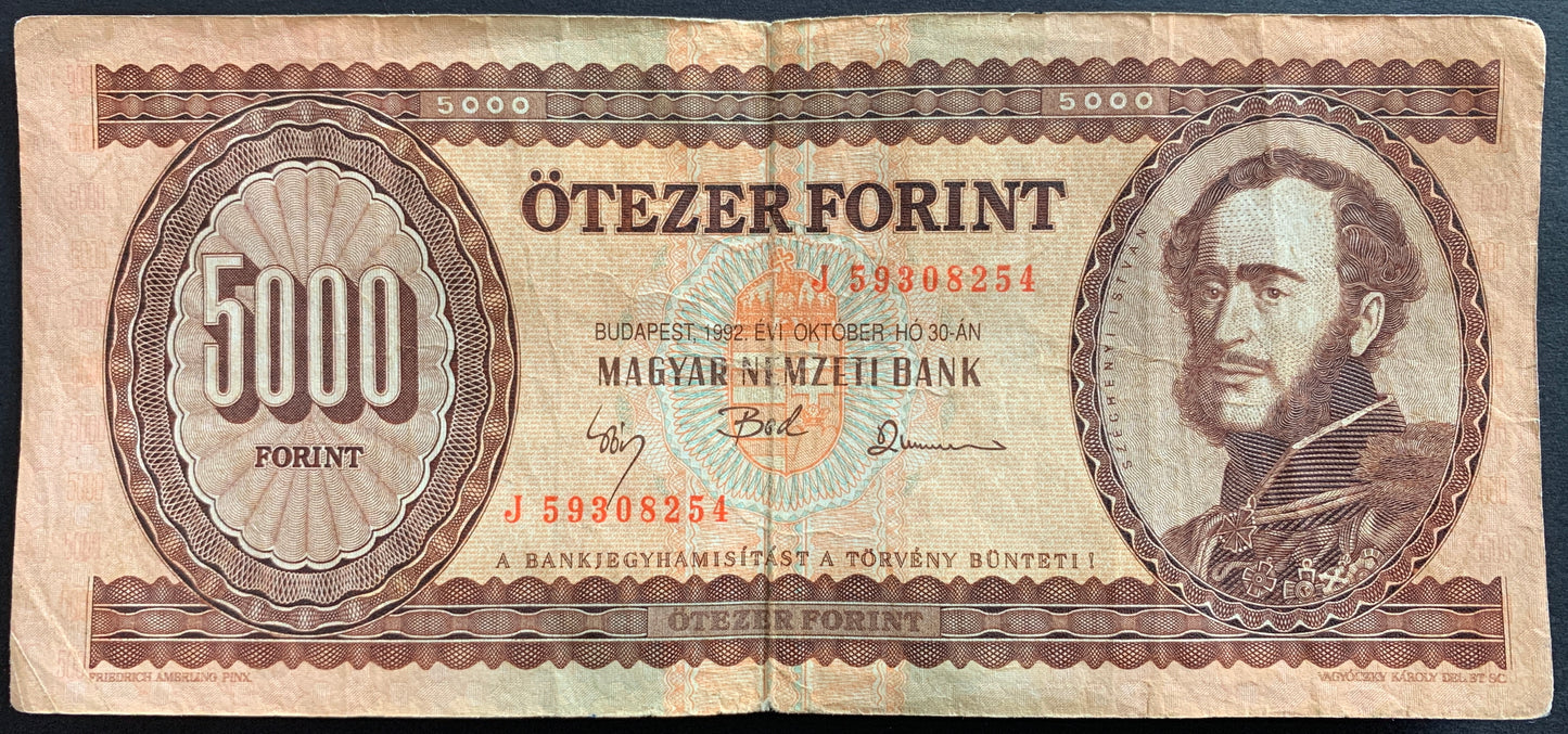 Hungary Vintage Forint Banknote Bundle F-VF