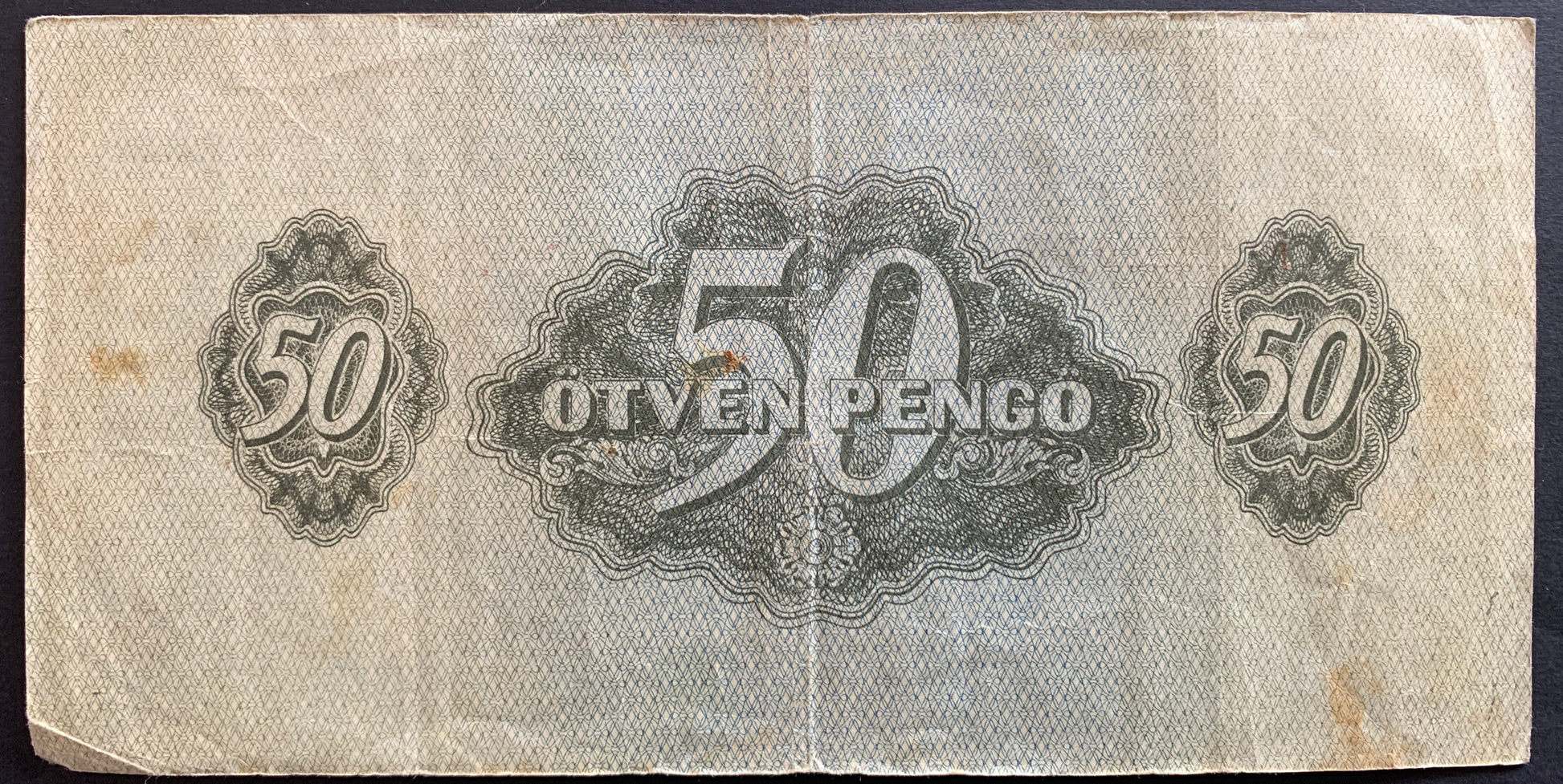 Hungary Russian Occupation 50 Pengő 1944 P-M7 vintage banknote