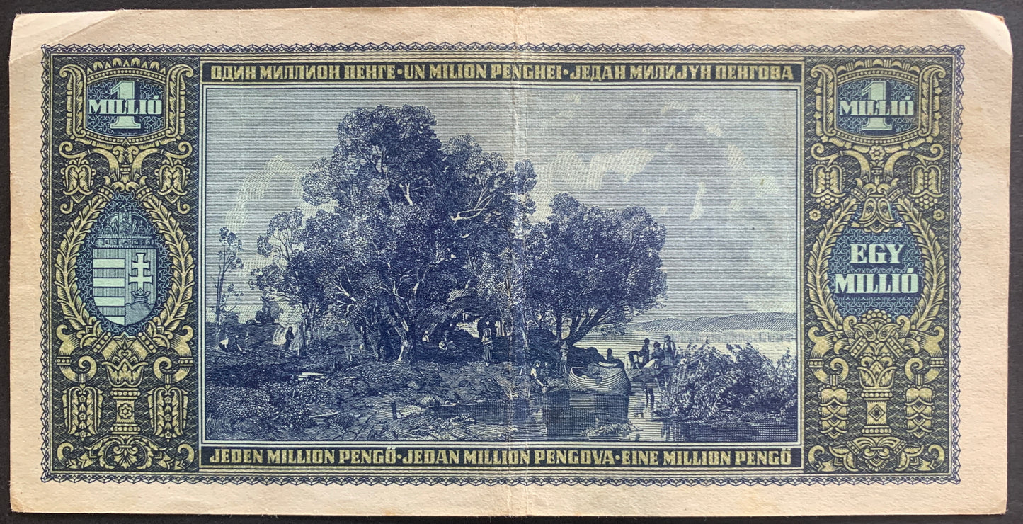 Hungary Complete World War II Hyperinflationary Banknote Bundle F-XF 1946