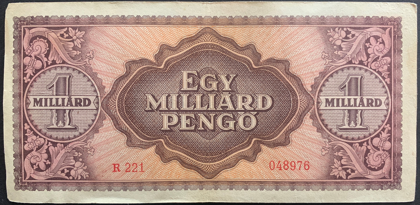 Hungary Complete World War II Hyperinflationary Banknote Bundle F-XF 1946