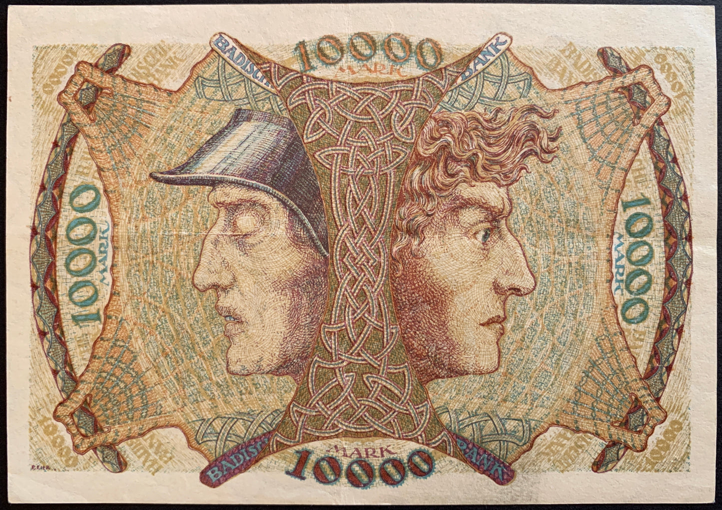 Germany 10 000 Mark Notgeld 1923 P-S910 VF vintage banknote