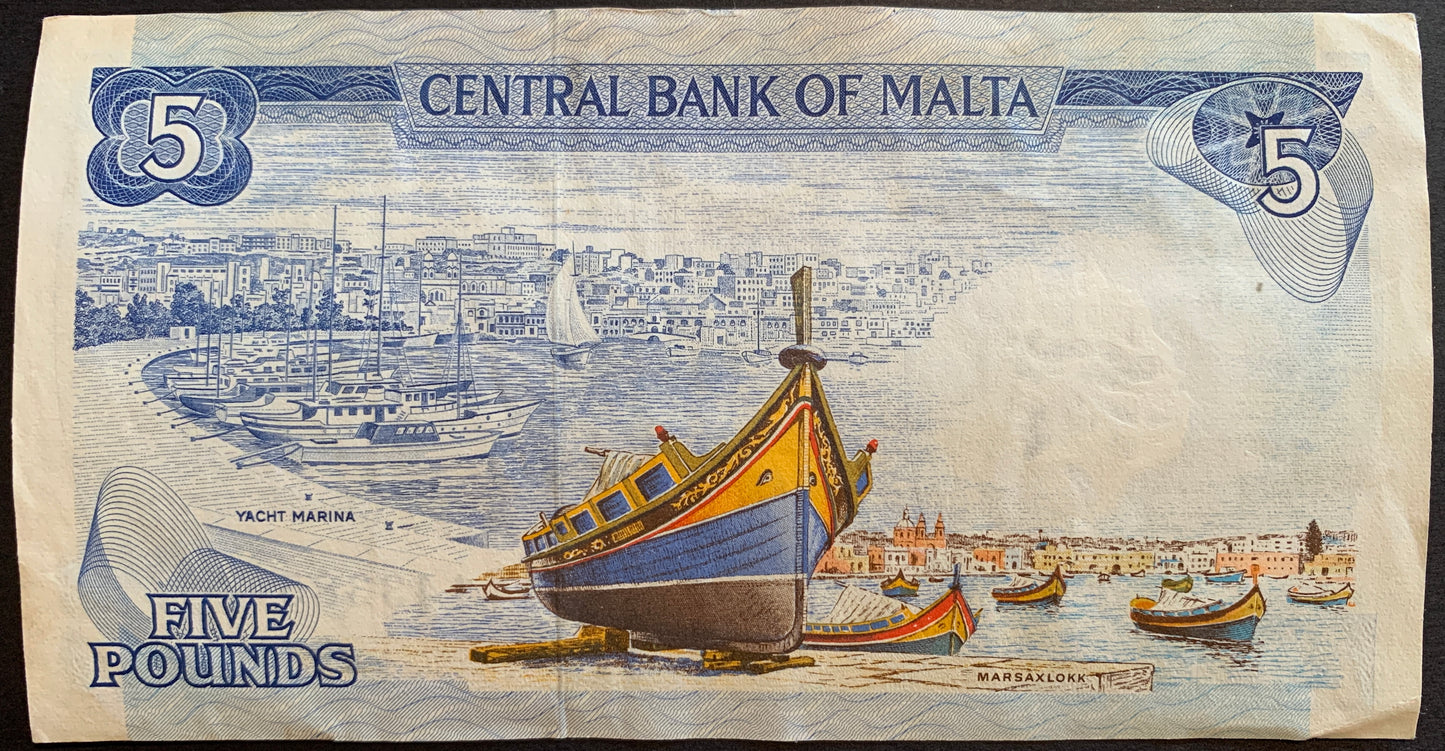 Malta VF Banknote Pair