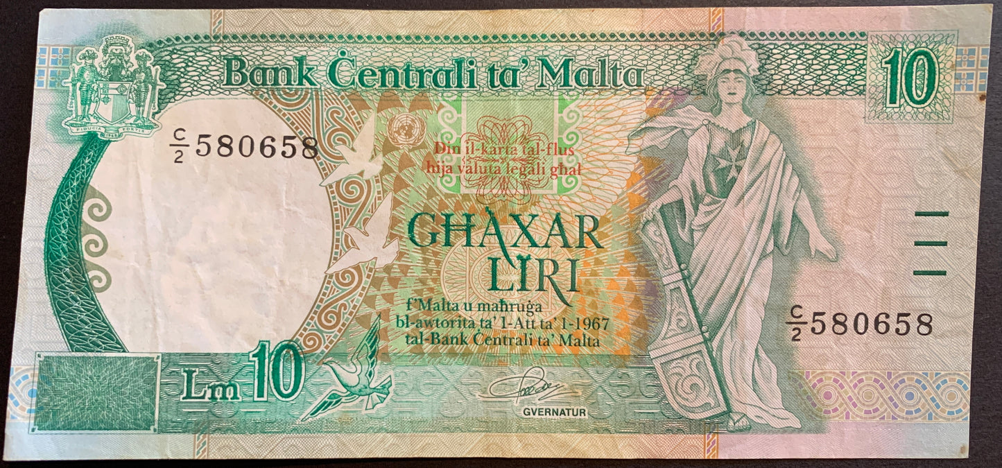 Malta VF Banknote Pair
