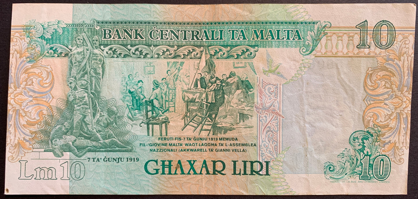Malta VF Banknote Pair