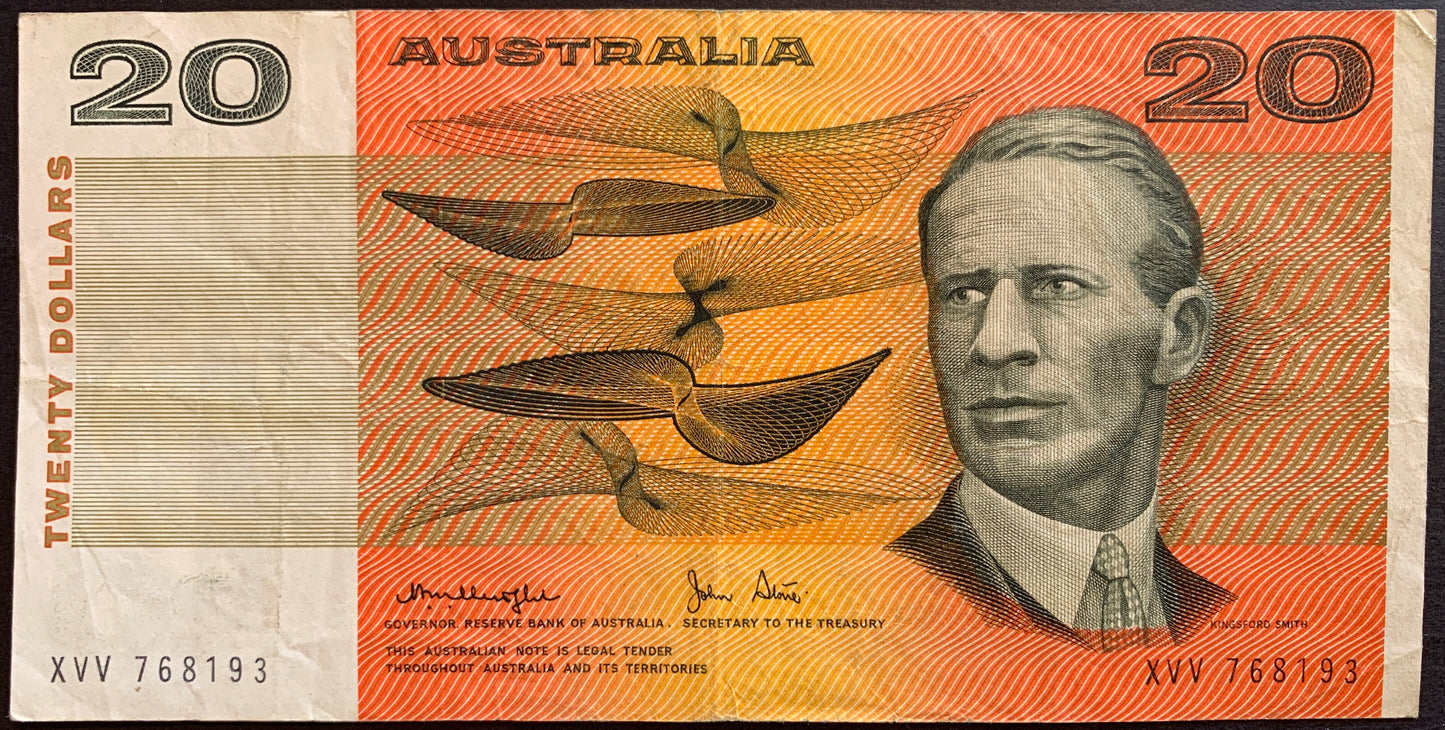 Australia 20 Dollars ND (1979-1982) P-46c VF