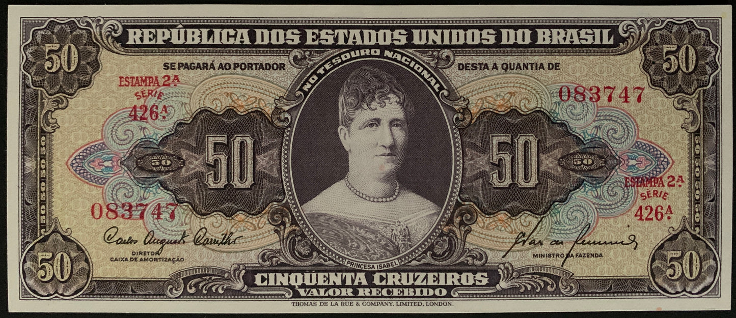 Brazil 50 Cruzeiros ND (1960) P-161c AUNC