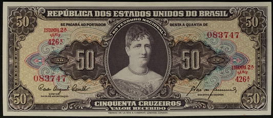 Brazil 50 Cruzeiros ND (1960) P-161c AUNC