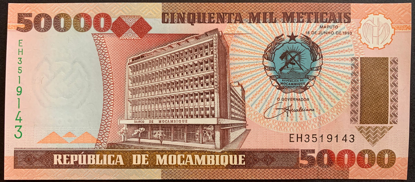 Mozambique UNC Meticais Bundle
