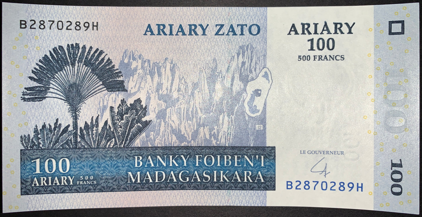Madagascar UNC Ariary Modern Bundle
