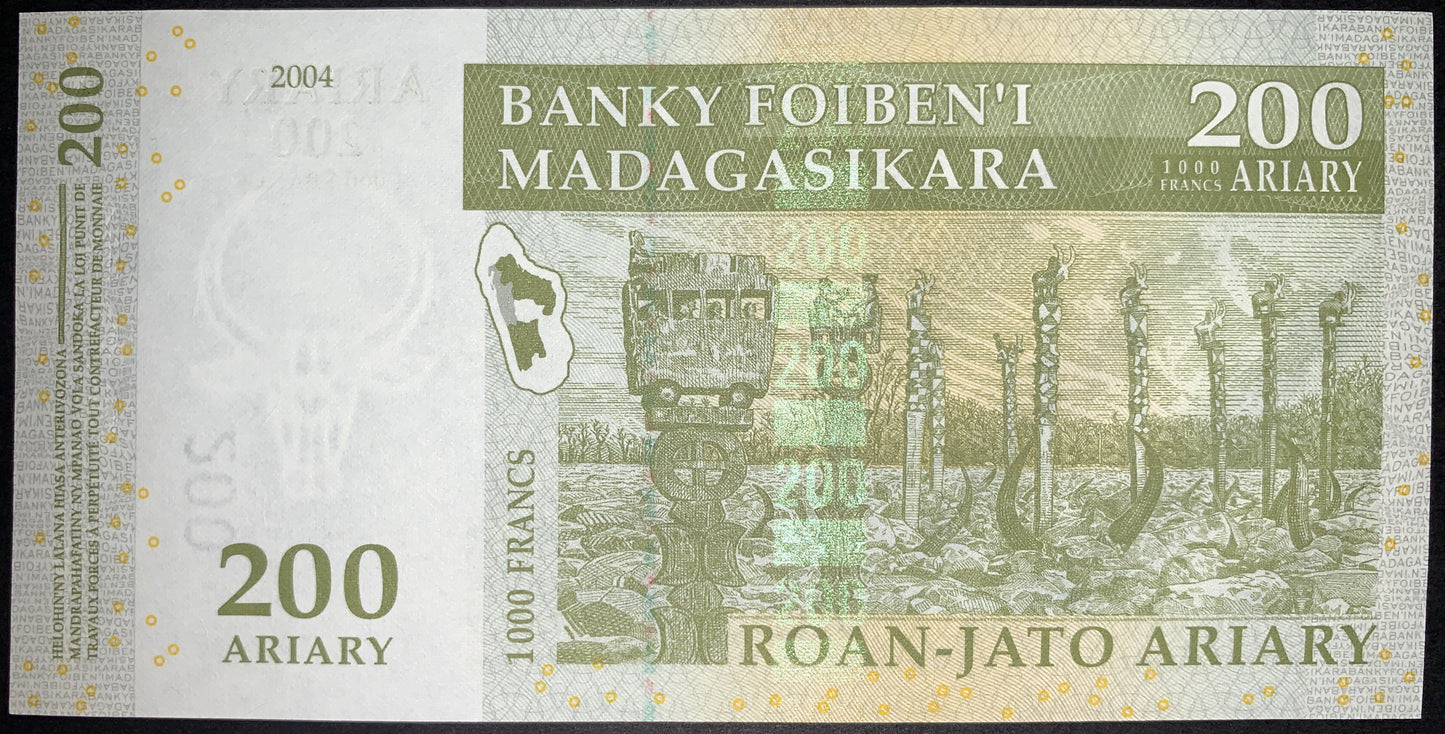 Madagascar UNC Ariary Modern Bundle