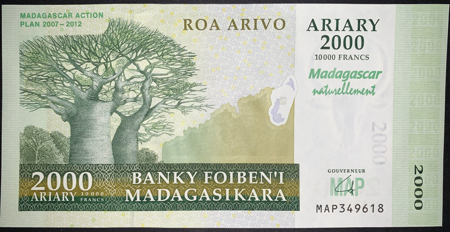 Madagascar UNC Ariary Modern Bundle