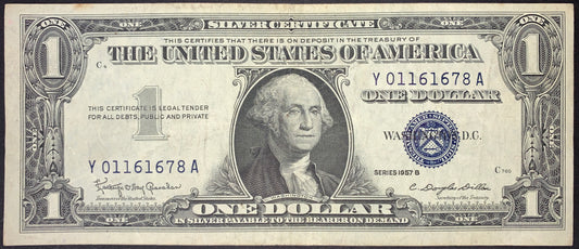 USA 1 Dollar Silver Certificate 1957 B P-419 VF