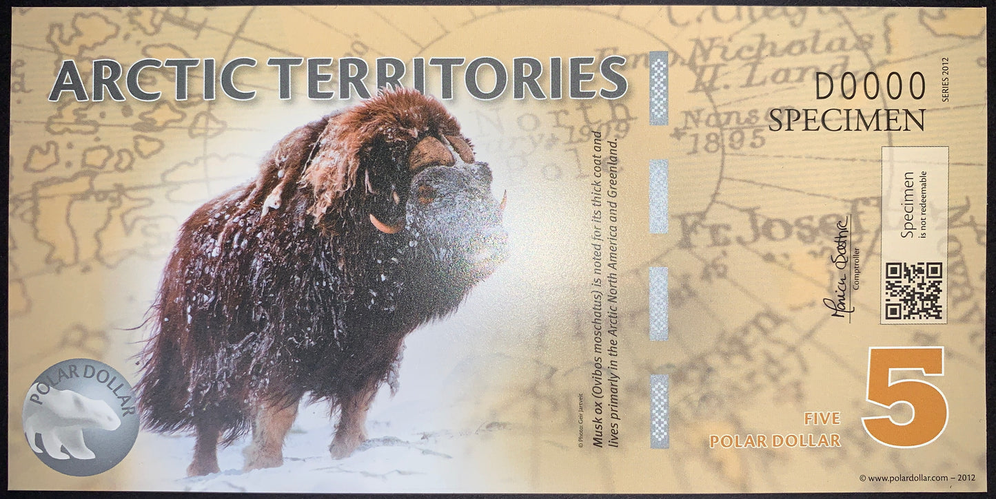 Arctic Territories UNC Polymer Banknote Set