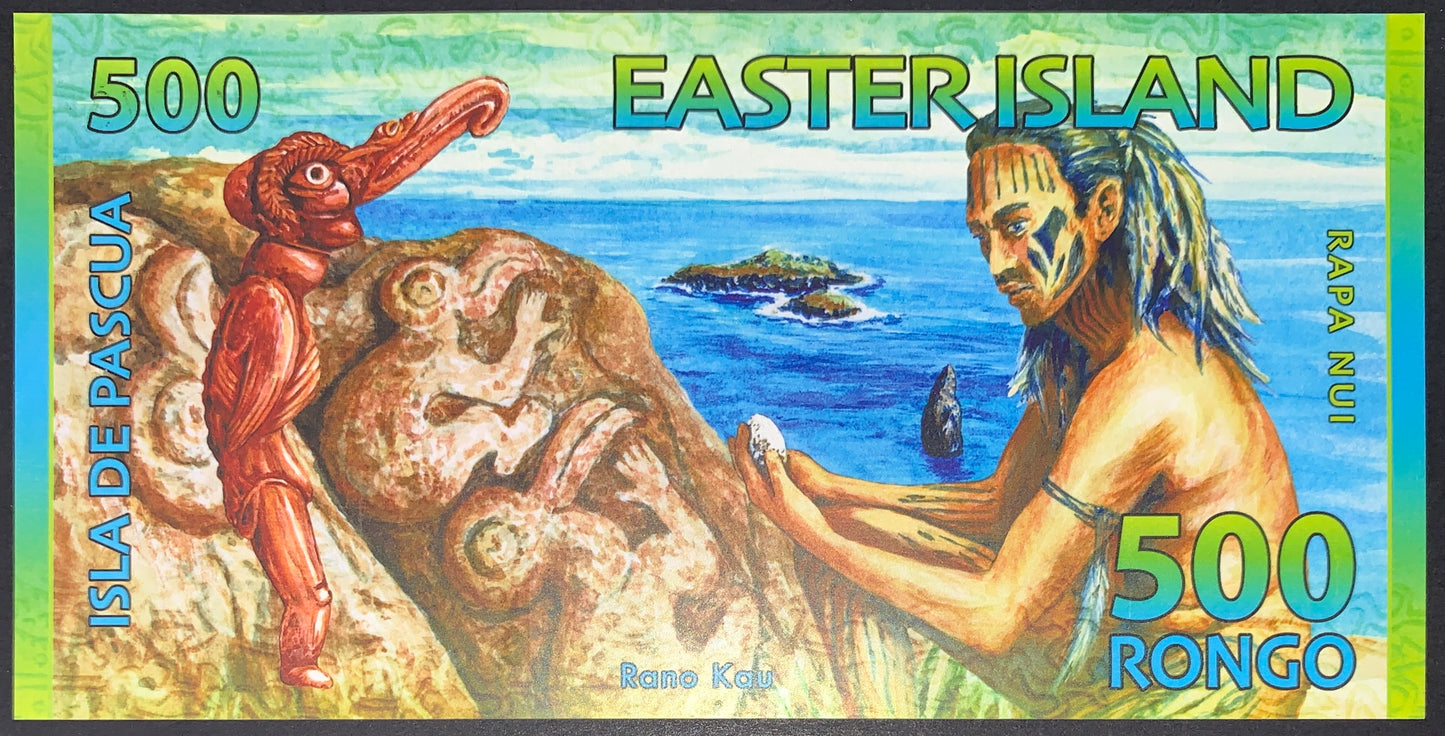Easter Island UNC Rongo Banknote Pair