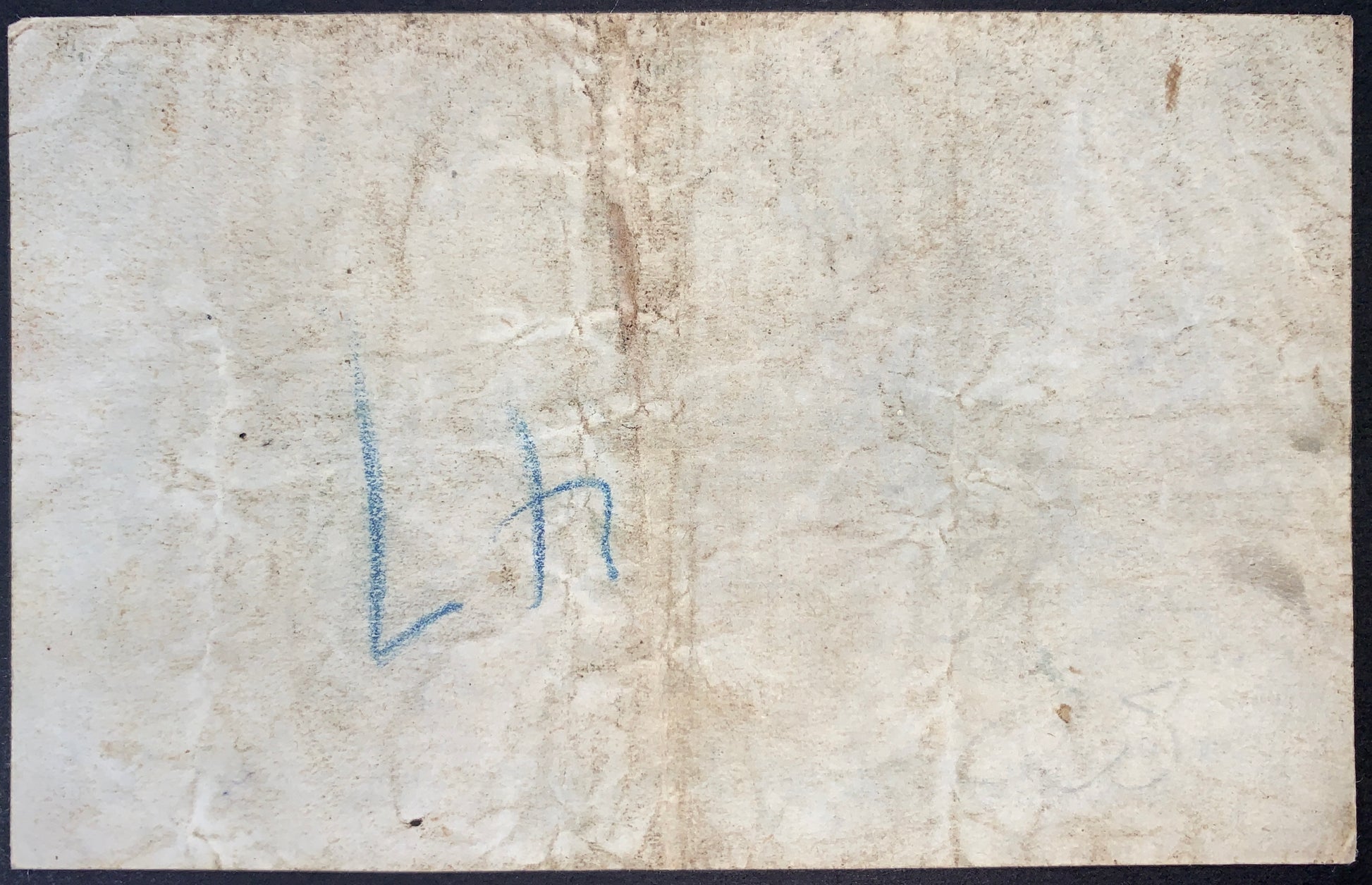 blank Reverse of authentic Malaya 10 Cents 1941 banknote Pick P-8