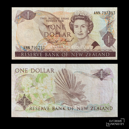 New Zealand 1 Dollar ND (1989-1992) P-169c VG – front and back