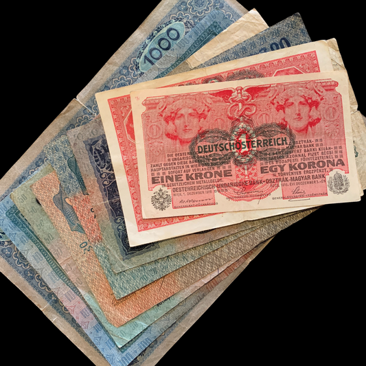 Austro-Hungarian Krone Collectible Banknote Bundle