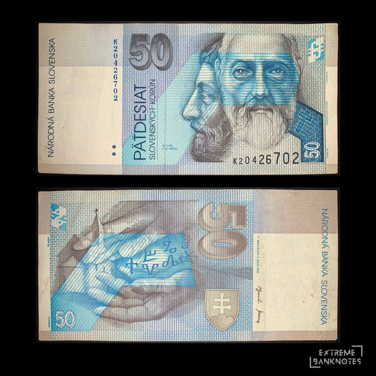 Slovakia 50 Korún 2002 P-21d VF – front and back