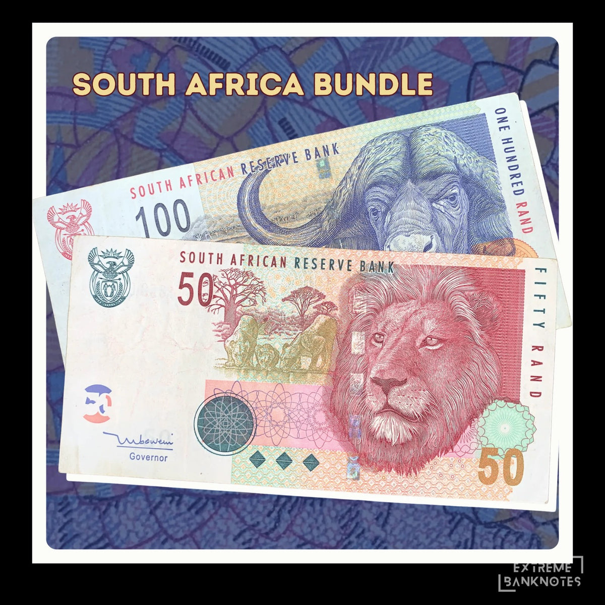 South Africa Big Five Wildlife Pair – front and back