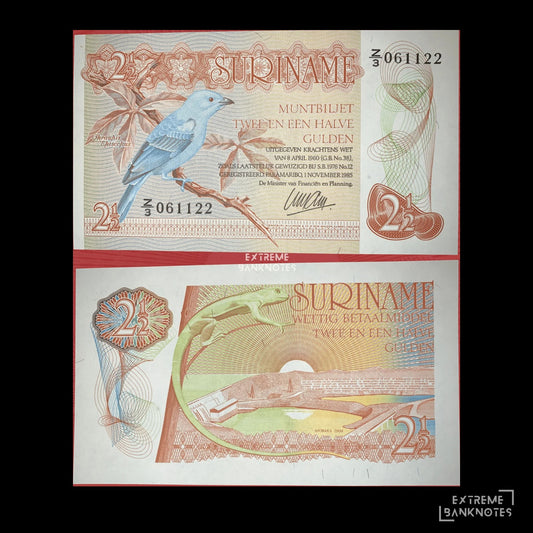 Suriname 2 1⁄2 Gulden 1985 P-119 UNC