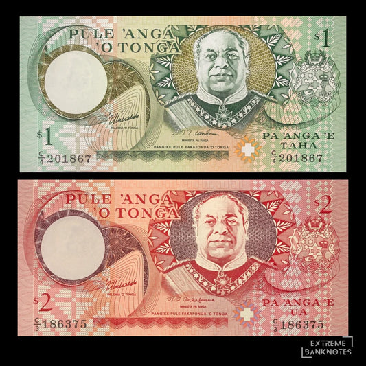 Tonga 1 & 2 Pa'anga UNC – Pair